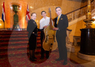 Concert of the Orchestra of Recycled Instruments and Cateura at Lancaster House, London, UK.