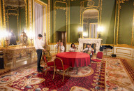 Concert of the Orchestra of Recycled Instruments and Cateura at Lancaster House, London, UK.