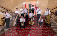 Concert of the Orchestra of Recycled Instruments and Cateura at Lancaster House, London, UK.