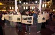 Holocaust Memorial Day event at Liverpool Street Station, London, UK.