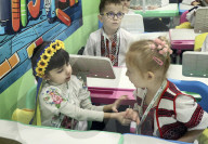 Kharkiv children forced to learn underground as Russia targets schools
