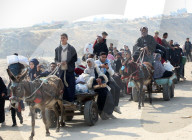 Thousands of Gazans return north to Gaza City