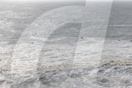 Storm Herminia creates huge waves on Portugal beach
