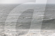 Storm Herminia creates huge waves on Portugal beach