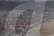 Storm Herminia creates huge waves on Portugal beach