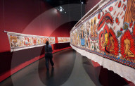 Citra Sasmita: Into Eternal Land exhibition at The Curve at the Barbican Centre, London, UK.
