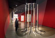 Citra Sasmita: Into Eternal Land exhibition at The Curve at the Barbican Centre, London, UK.