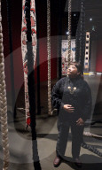 Citra Sasmita: Into Eternal Land exhibition at The Curve at the Barbican Centre, London, UK.