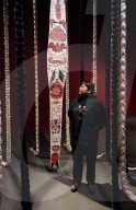 Citra Sasmita: Into Eternal Land exhibition at The Curve at the Barbican Centre, London, UK.