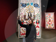 Citra Sasmita: Into Eternal Land exhibition at The Curve at the Barbican Centre, London, UK.