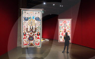 Citra Sasmita: Into Eternal Land exhibition at The Curve at the Barbican Centre, London, UK.
