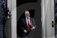 Prime Minister Keir Starmer leaves for PMQs
