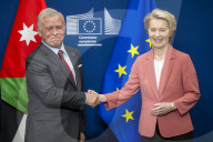Von der Leyen welcomes Jordan's King Abdullah II and Crown Prince Al-Hussein
