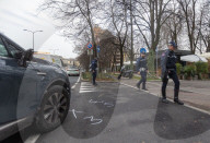 Milano - Incidente fra un&#x2019;automobile e una motocicletta 