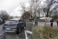 Milano - Incidente fra un&#x2019;automobile e una motocicletta 