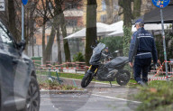 Milano - Incidente fra un&#x2019;automobile e una motocicletta 