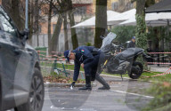Milano - Incidente fra un&#x2019;automobile e una motocicletta 