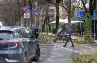 Milano - Incidente fra un&#x2019;automobile e una motocicletta 