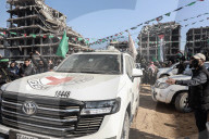 Hamas terrorists parade Israeli hostage Agam Berger before cameras in propaganda event