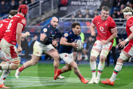 Lancement du Tournoi des Six Nations opposant la France au Pays de Galles (43-0) au stade de France à Saint-Denis