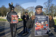 Protest march in Brussels over the conflict in the Democratic Republic of the Congo