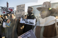 Protest march in Brussels over the conflict in the Democratic Republic of the Congo