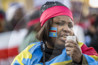 Protest march in Brussels over the conflict in the Democratic Republic of the Congo