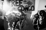 Protest march in Brussels over the conflict in the Democratic Republic of the Congo