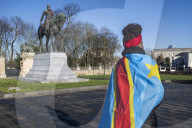 Protest march in Brussels over the conflict in the Democratic Republic of the Congo