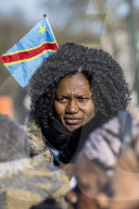 Protest march in Brussels over the conflict in the Democratic Republic of the Congo