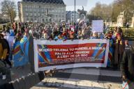 Protest march in Brussels over the conflict in the Democratic Republic of the Congo