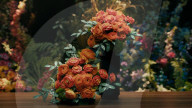 Le camion Lego propose des fleurs et des plantes en briques