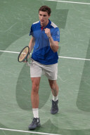 Tennis Coupe Davis: La France mène 2-0 après les victoires d'Arthur Fils et d'Ugo Humbert à Orléans