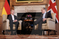 Prime Minister Keir Starmer meets Olaf Scholz at Chequers