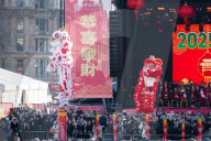 Chinese New Year - the Year of the Snake celebrations in Trafalgar Square, London, UK