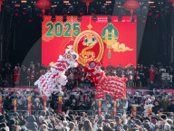 Chinese New Year - the Year of the Snake celebrations in Trafalgar Square, London, UK
