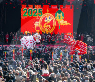 Chinese New Year - the Year of the Snake celebrations in Trafalgar Square, London, UK