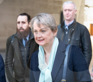 Guests depart for Sunday with Laura Kuenssberg at the BBC, Broadcasting House, London, UK.