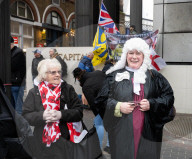 Tommy Robinson supporters march from Waterloo to Whitehall for rally & speeches, 
London, UK.