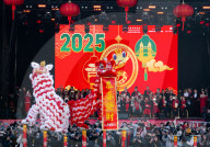 Chinese New Year - the Year of the Snake celebrations in Trafalgar Square, London, UK