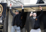 Tommy Robinson supporters march from Waterloo to Whitehall for rally & speeches, 
London, UK.