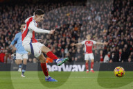 Premier League match between Arsenal and Manchester City at the Emirates Stadium in London, UK
