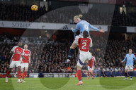 Premier League match between Arsenal and Manchester City at the Emirates Stadium in London, UK