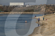 Litter picking on Khortytsia Island in Zaporizhzhia