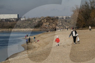Litter picking on Khortytsia Island in Zaporizhzhia