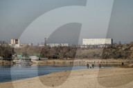 Litter picking on Khortytsia Island in Zaporizhzhia