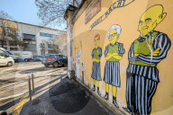 Vandalizzati i murales sulla Shoah raffiguranti Segre , Bruck e Modiano