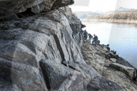 Litter picking on Khortytsia Island in Zaporizhzhia