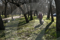 Litter picking on Khortytsia Island in Zaporizhzhia