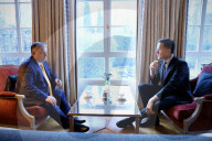 Hungary's PM Orban visits NATO HQ